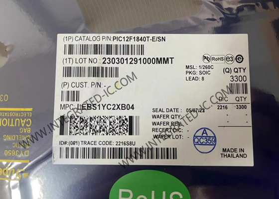 PIC12F1840T-E/SN میکروکنترلر MCU 7KB فلش 32MHz میکروکنترلر با تکنولوژی XLP