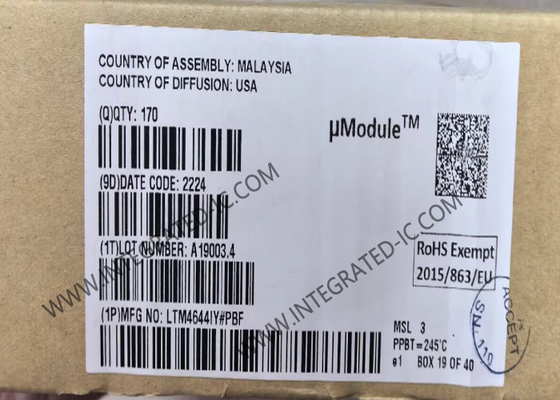 LTM4644IY چیپ مدار یکپارچه 4A تنظیم پذیر Quad DC/DC μModule Regulator