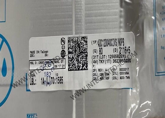 ADC12D040CIVS تراشه مدار یکپارچه 12 بیت آنالوگ به دیجیتال تبدیل TQFP-64