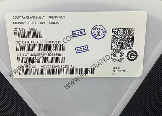 ADV7182AWBCPZ تراشه مدار یکپارچه 10 بیتی SDTV Video Decoder با ورودی های تفاوتی