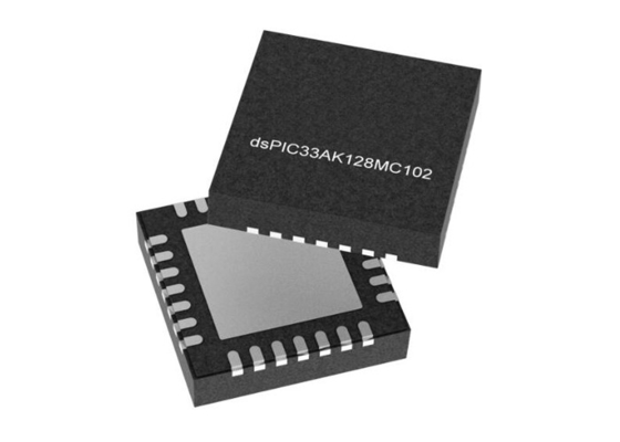 DSPIC33AK128MC102-E/M7 میکروکنترلر MCU 32 بیتی DSC VQFN-28 کنترل کننده سیگنال دیجیتال
