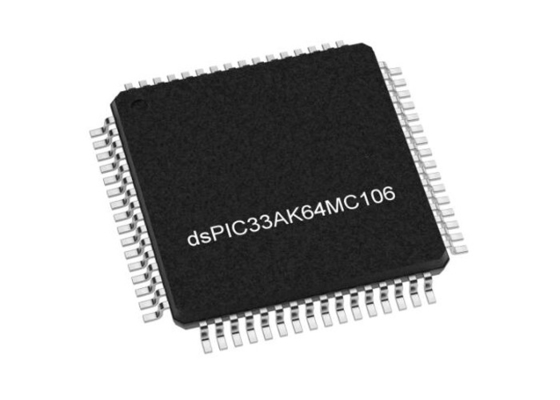 DSPIC33AK64MC106-E/PT میکروکنترلر MCU کنترل کننده سیگنال دیجیتال ۳۲ بیتی تک هسته ای DSC
