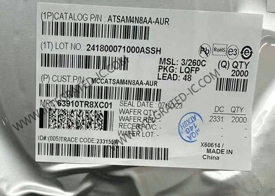 ATSAM4N8AA-AUR میکروکنترلر MCU عملکرد بالا 32 بیتی ARM Cortex-M4 میکروکنترلر