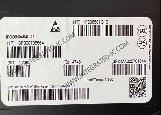 IPG20N04S4L-11 چیپ مدار یکپارچه خودرو دو کانال N OptiMOS TM-T2 ترانزیستور قدرت TDSON-8
