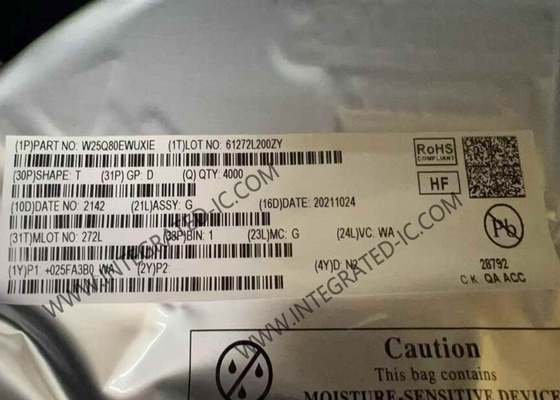 W25Q80EWUXIE حافظه IC تراشه 1.8V 8M-Bit سریال فلش حافظه USON-8 بسته