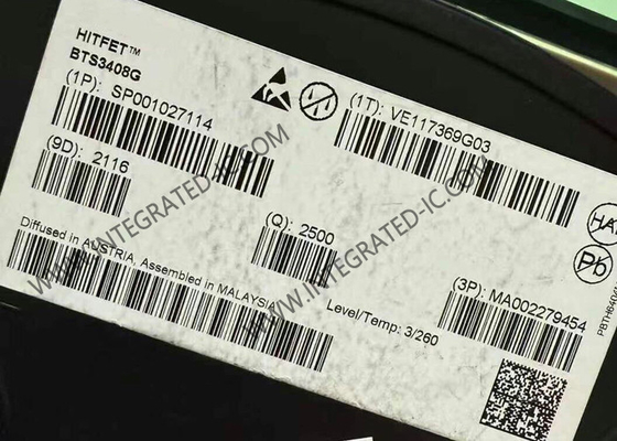 BTS3408G پیچ مدار یکپارچه دو کانال سویچ پایین PG-DSO-8 بسته