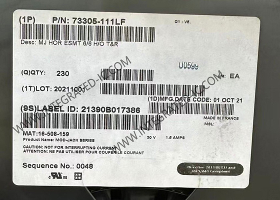 73305-111LF کانکتورهای چند پورت جک کانکتور ماژولار برای برنامه های LAN