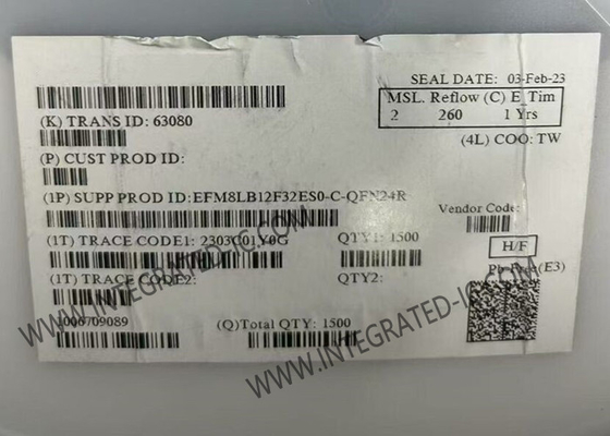EFM8LB12F32ES0-C-QFN24R میکروکنترلر MCU 8-Bit 72MHz 32KB فلش میکروکنترلر IC 24-QFN بسته