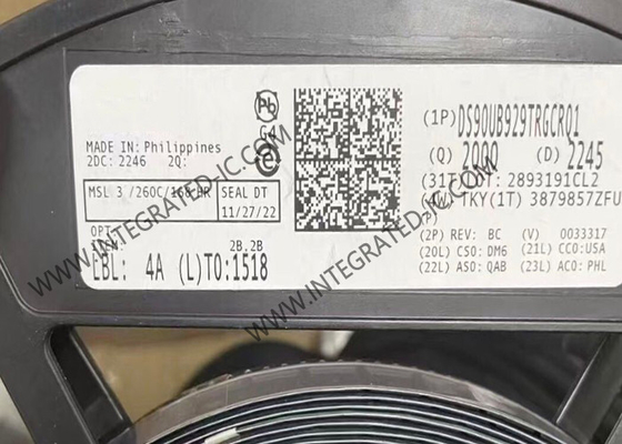 DS90UB929TRGCRQ1 چیپ مدار یکپارچه 5.95Gbps FPD لینک III پل سریالیزر VQFN64