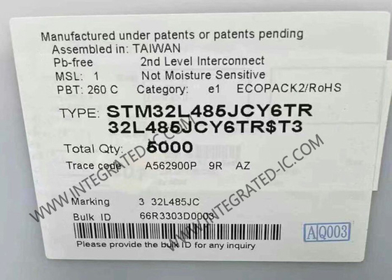 STM32L485JCY6TR میکروکنترلر MCU میکروکنترلر 32 بیتی با عملکرد بالا بر اساس هسته ARM Cortex-M4