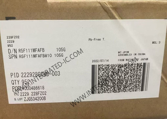 R5F111MFAFB میکروکنترلر MCU RL78 / L1C میکروکنترلر IC 24MHz 16Bit MCU LQFP80
