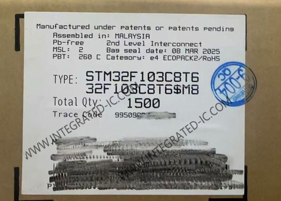 STM32F103C8T6 میکروکنترلر MCU 72MHz 32Bit Single Core Microcontroller IC LQFP48