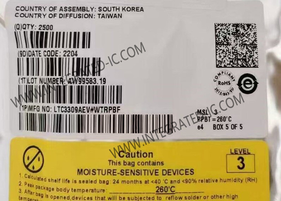تراشه مدار یکپارچه LTC3309AEV 6A 5V کم سر و صدا مونولیتیک بک کنورتر