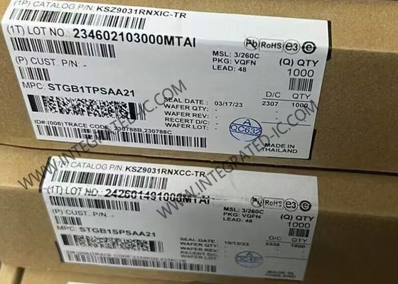 IC اترنت KSZ9031RNXIC گیرنده گگابیت اترنت با رابط RGMII QFN-48