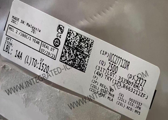 UCC27712DR تراشه مدار یکپارچه 620V Half Bridge Driver با Interlock