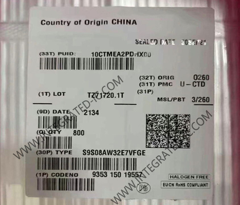 S9S08AW32E7VFGE میکروکنترلر MCU 40MHz 8Bit میکروکنترلر IC 8Bit S08 MCU LQFP44