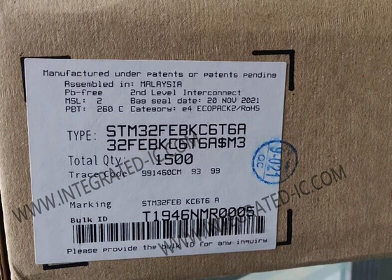 STM32FEBKC6T6A میکروکنترلر MCU ARM Cortex M3 میکروکنترلر LQFP48 تراشه های MCU