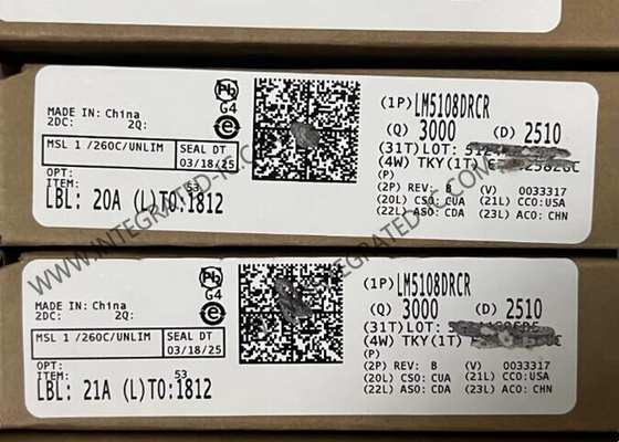 LM5108DRCR تراشه مدار یکپارچه 100V دروازه راننده IC VSON10 نیمه پل راننده