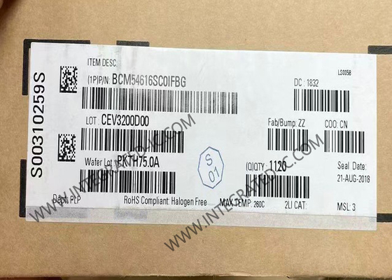 BCM54616SC0IFBG Ethernet IC یک تراشه یکپارچه سه سرعت Ethernet
