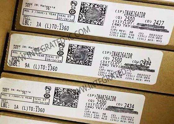 INA826AIDR تراشه مدار یکپارچه دقت 200μA 36V تقویت کننده ابزار