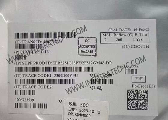 ماژول ارتباطات بی سیم EFR32MG13P732F512GM48-DR گیرنده RF بی سیم چند پروتکل