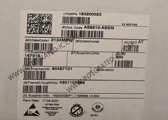 AS8510-ASSM چیپ مدار یکپارچه 16 بیت IC Front End Data Acquisition SSOP20