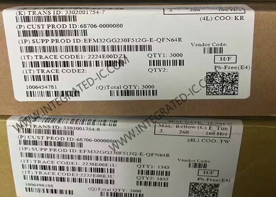 EFM32GG230F512G-E-QFN64 میکروکنترلر MCU ARM Cortex-M3 میکروکنترلرهای 32 بیتی