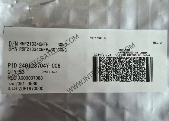 R5F21334CNFP میکروکنترلر MCU 20MHz میکروکنترلرهای 16 بیتی با هسته CPU R8C