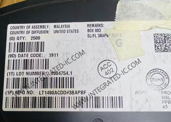 LT1490ACDD چیپ مدار یکپارچه تقویت کننده های عملیاتی DFN8 تقویت کننده های خطی