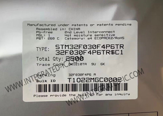 STM32F030F4P6TR میکروکنترلر MCU 32 بیتی MCU تک هسته ای TSSOP20 MCU جاسازی شده