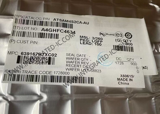 ATSAM4S2CA-AU میکروکنترلر MCU 32 بیتی تک هسته ای 120MHz ARM Cortex-M4 میکروکنترلر