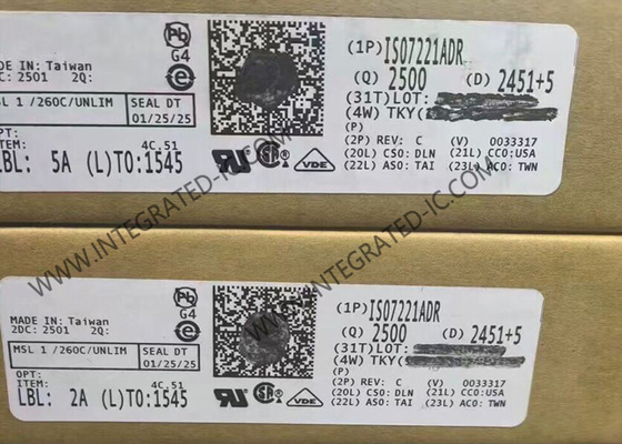 ISO7221ADR تراشه مدار یکپارچه 2500Vrms دو کانال جداکننده های دیجیتال SOIC8