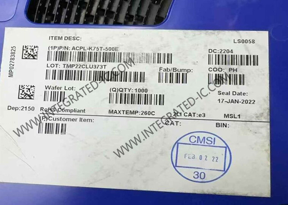 ACPL-K75T-500E تراشه مدار یکپارچه خودروهای با سرعت بالا خروجی منطق Optoisolator SO8