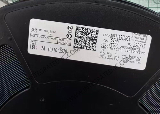ADS1115IDGSR تراشه مدار یکپارچه آنالوگ به تبدیل دیجیتال 16 بیت دلتا سیگما ADC