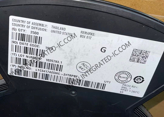 LTC3417AEDHC-2 چیپ مدار یکپارچه 4MHz سنکرون مرحله پایین DC DC تنظیم کننده