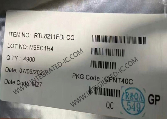 RTL8211FDI-CG Ethernet IC Highly Integrated 10/100/1000M ترانسسیور اترنت