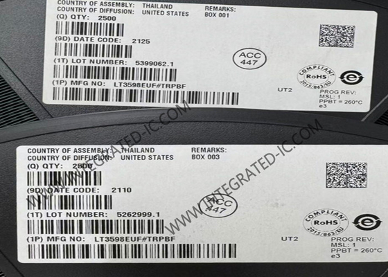 LT3598EUF تراشه مدار یکپارچه 6 رشته ای LED Driver IC 30mA LED Lighting Driver IC