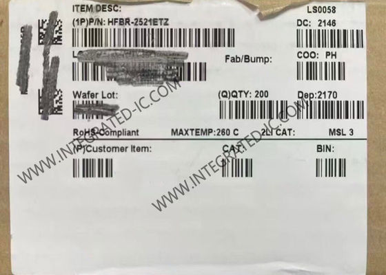 HFBR-2521ETZ 5 MBd نرخ داده 660 نانومتر طول موج محدوده دمای گسترش یافته فیبر نوری گیرنده مدار یکپارچه تراشه