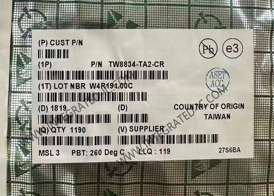 TW8834-TA2-CR چیپ مدار یکپارچه پردازنده ویدئویی LCD پردازنده صفحه نمایش TQFP100