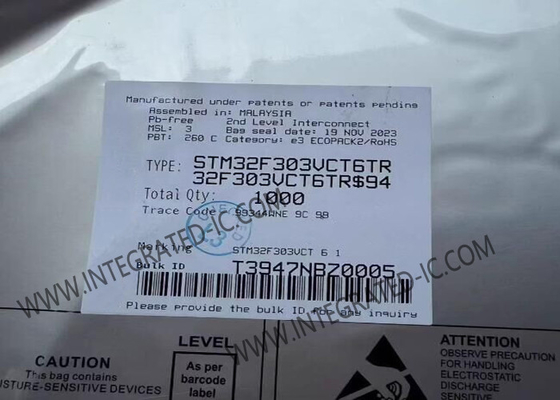 STM32F303VCT6 میکروکنترلر MCU 72MHz MCU جاسازی شده LQFP-100 ARM