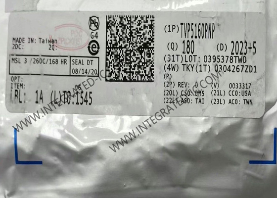 تراشه مدار مجتمع TVP5160PNP رمزگشای ویدیویی دیجیتال 10 بیتی HTQFP128 IC های ویدئویی
