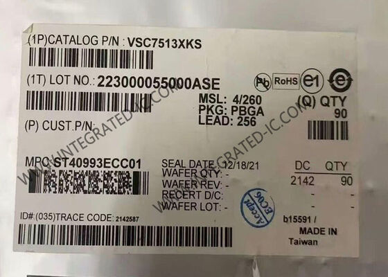 VSC7513XKS Ethernet IC 8-Port Industrial Gigabit Ethernet Switch با 4 Cu PHY ها