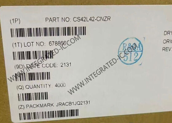 CS42L42-CNZR کدک صوتی کم مصرف با دامنه دینامیکی بالا و رابط SoundWire MIPI