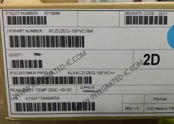 سیستم XCZU2EG-1SFVC784I Zynq UltraScale+ MPSOC EG روی فیلد تراشه آرایه گیت قابل برنامه ریزی FPGA