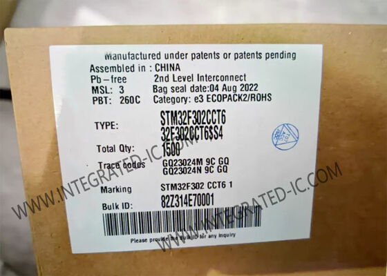 STM32F302CCT6 MCU میکروکنترلر 32 بیتی با عملکرد بالا با سرعت 72MHz