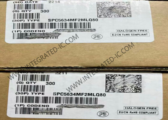 میکروکنترلر تک هسته‌ای 32 بیتی SPC5634MF2MLQ80 MCU 80MHz 1.5MB FLASH LQFP144