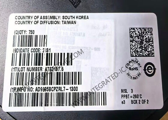 AD9695BCPZRL7-1300 چیپ مدار یکپارچه 14 بیتی 1300 MSPS دو کنورتر آنالوگ به دیجیتال