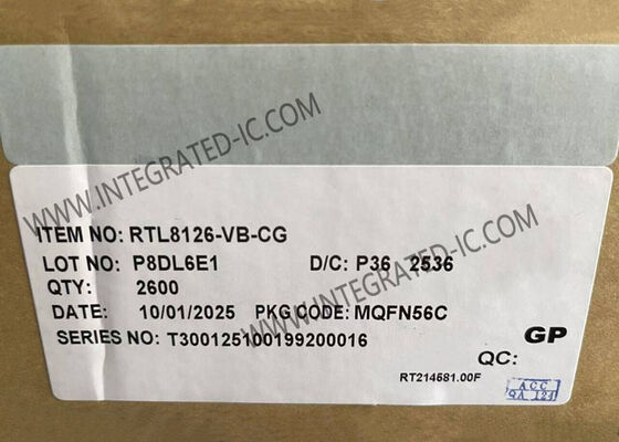 RTL8126-VB-CG Ethernet IC کنترل کننده ایثانت 5GbE با سرعت بالا با بسته QFN-56