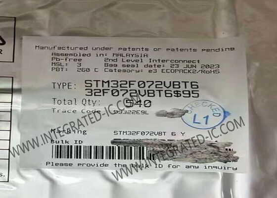 STM32F072VBT6 میکروکنترلر MCU 48MHz خط اصلی USB 32 بیتی MCU تک هسته ای