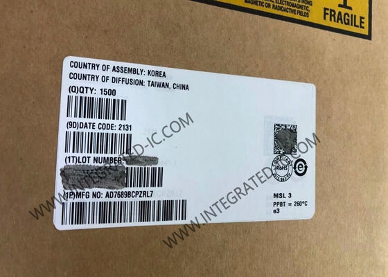 AD7689BCPZ مبدل آنالوگ به دیجیتال ۱۶ بیتی ۸ کاناله ۲۵۰ کیلو سمپل بر ثانیه تراشه مدار مجتمع LFCSP-20